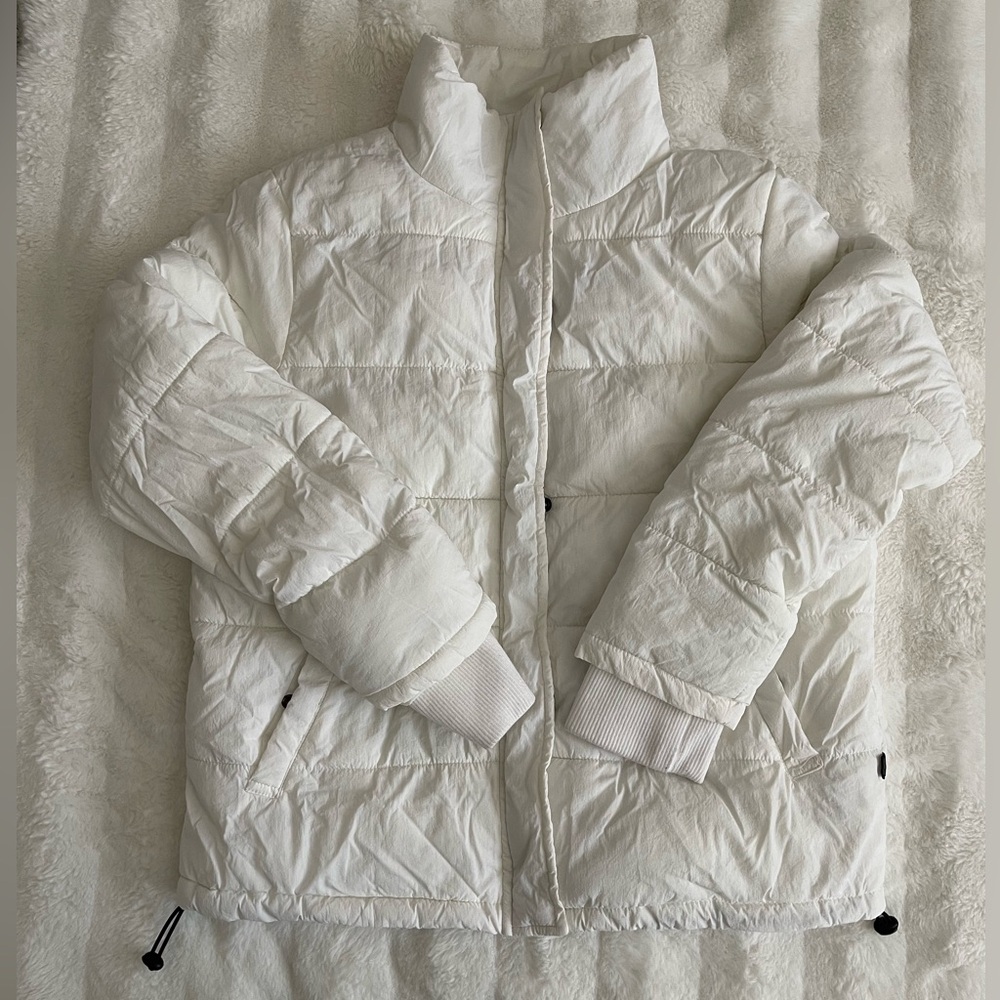 Garage white puffer jacket
